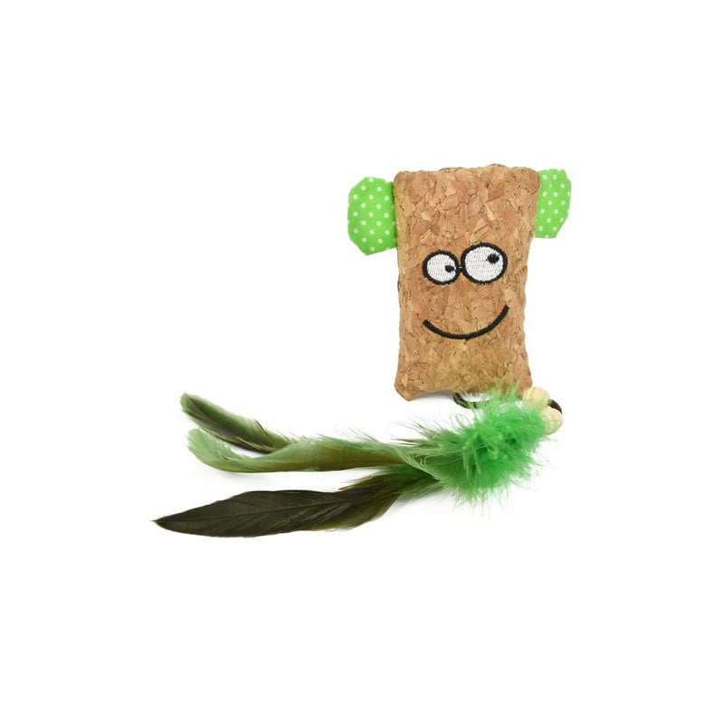Moai de corcho con catnip