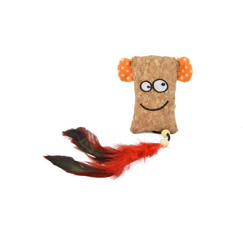 Moai de corcho con catnip