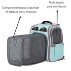 Fuji Amb Compartimento Gris i Blau 42x39x26cm