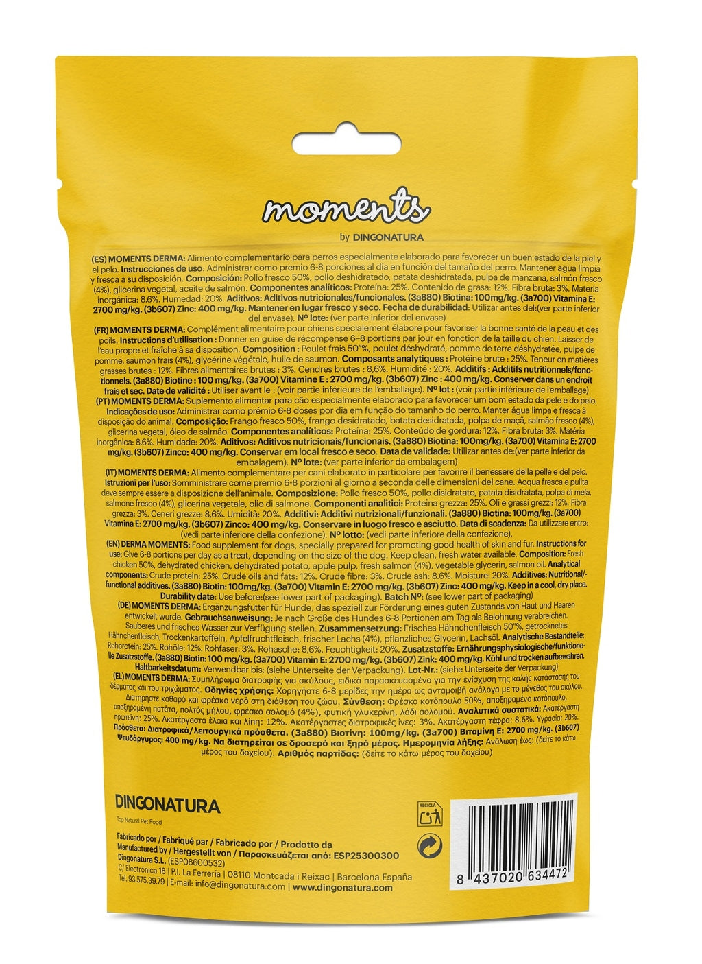 Mossegades Moments Derma 150gr Imatge secundària del producte
