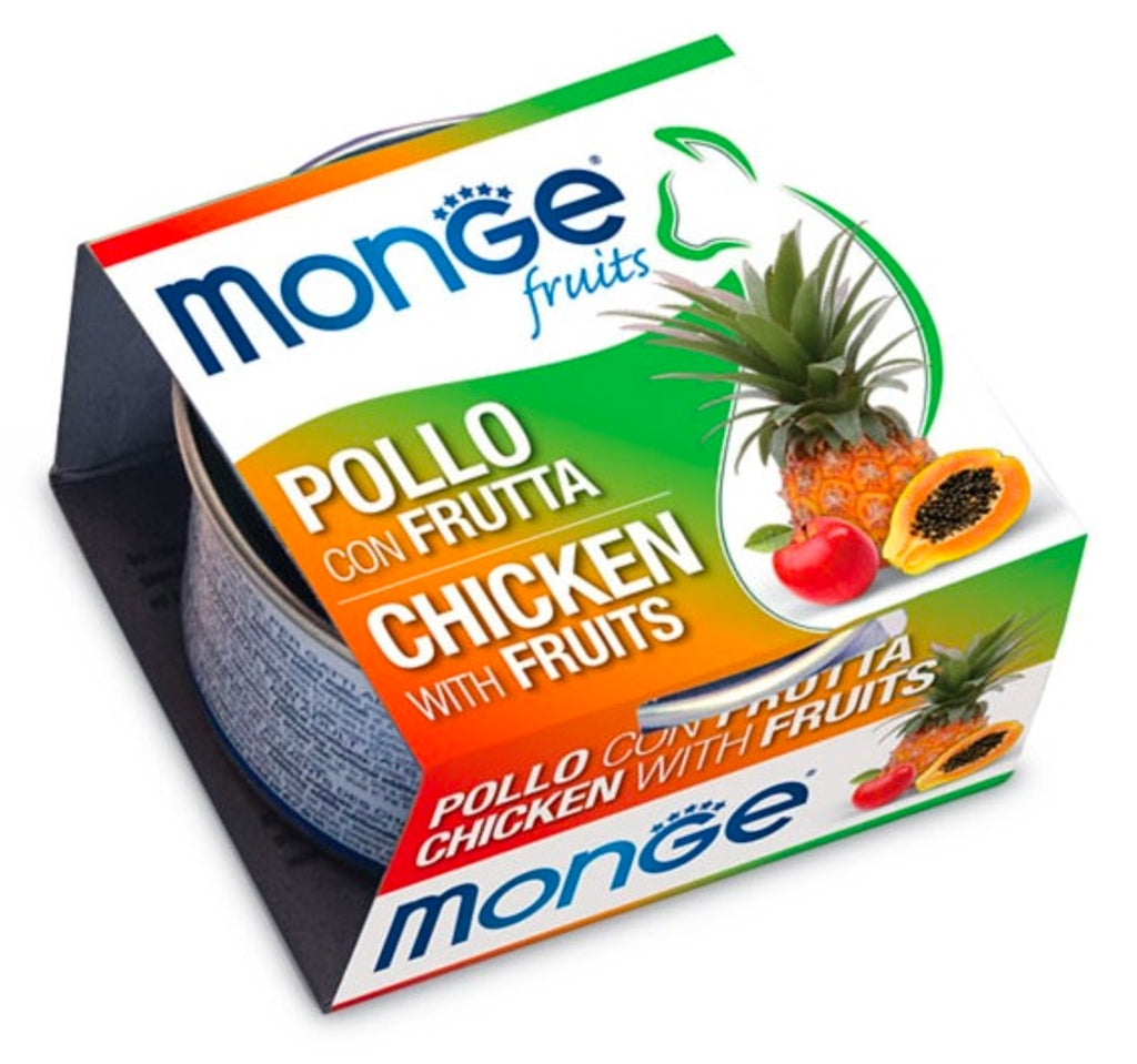 gato pollo y frutas 80 g
