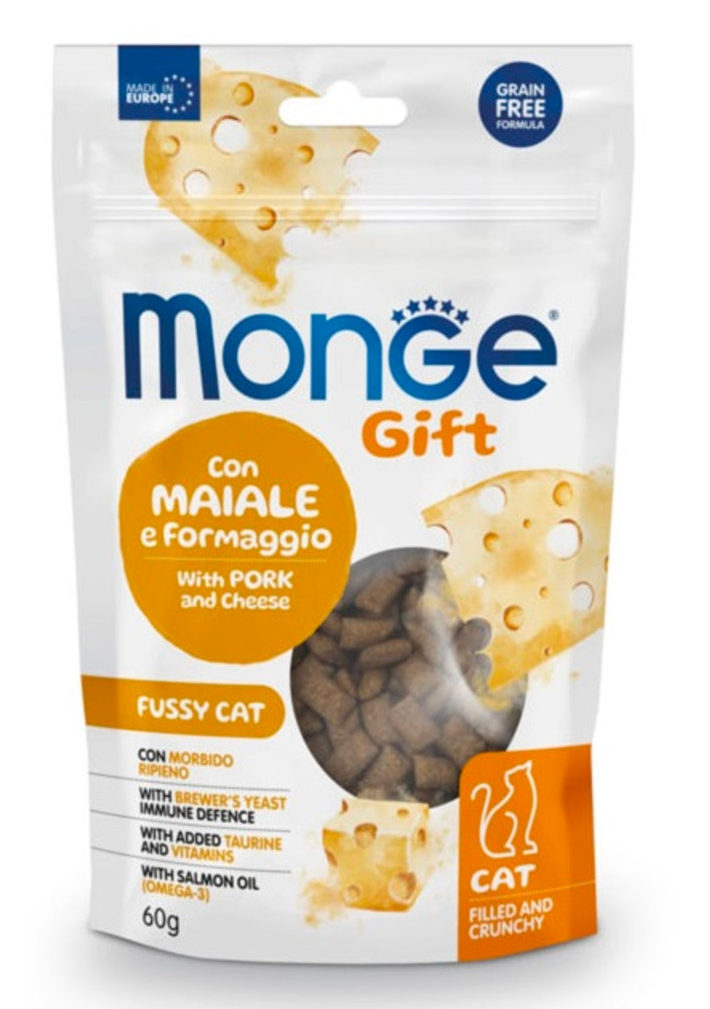 gatos Gifts rellenos y crujientes exigentes 60g