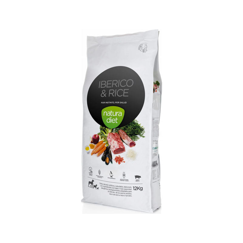 Natura Diet Ibérico & Rice pienso para perros Imagen principal del producto