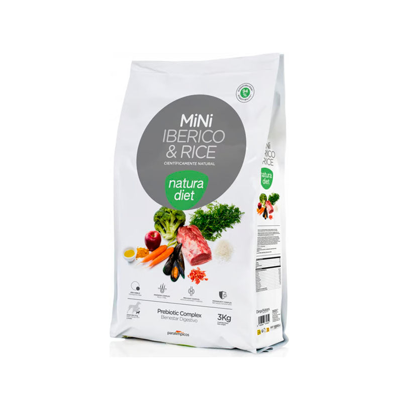 Natura Diet Ibérico & Rice Mini pienso para perros Imagen principal del producto