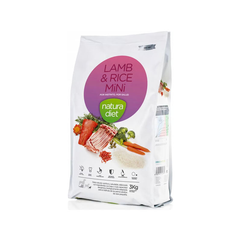 Natura Diet Lamb & Rice Mini pienso para perros Imagen principal del producto