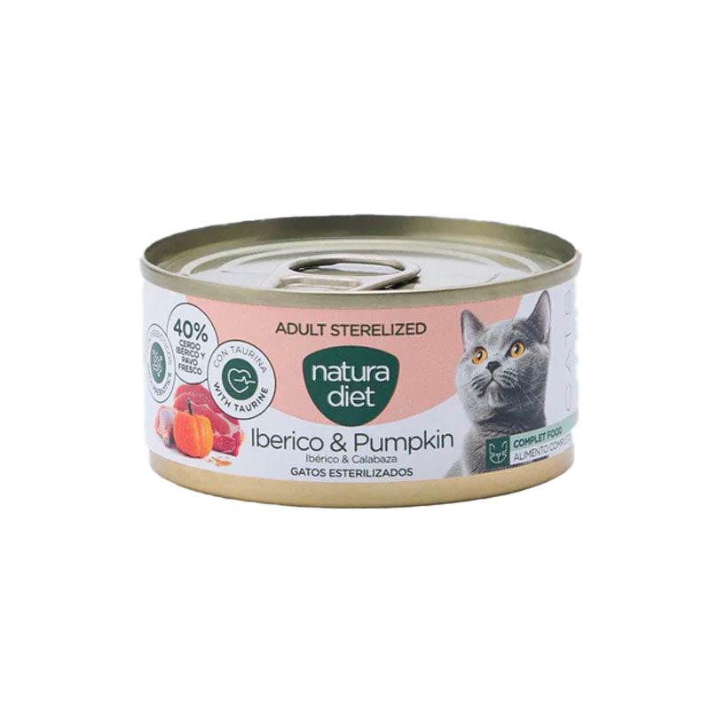 Natura Diet Ibérico y calabaza lata para gatos Imagen principal del producto