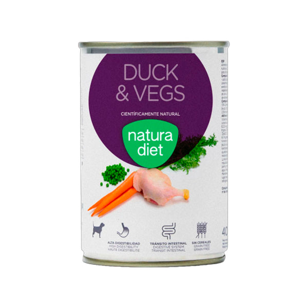 Natura Diet Ànec i verdures llauna per a gossos