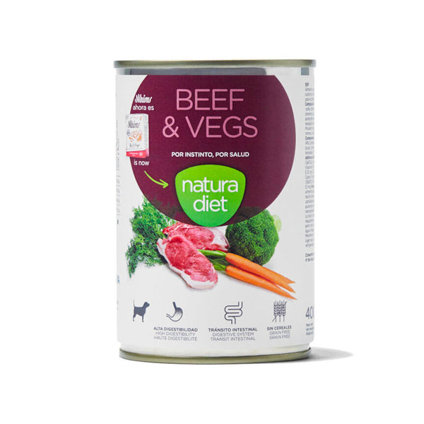 Natura Diet Vedella i verdures llauna per a gossos