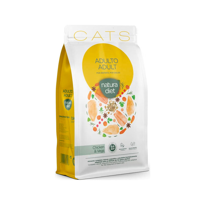 Natura Diet Adult con pollo pienso para gatos Imagen principal del producto