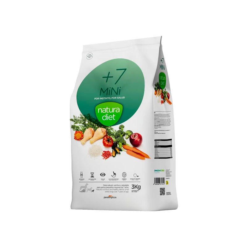 Natura Diet Senior +7 Mini pienso para perros Imagen principal del producto
