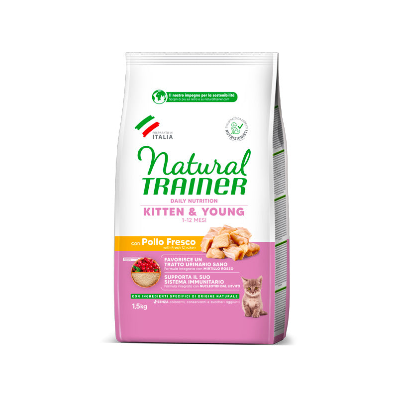 Natural Trainer Kitten amb pollastre pinso per a gatets