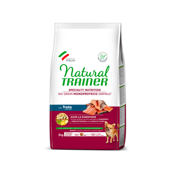 Natural Trainer Sensitive NO Grain Mini con trucha pienso para perros