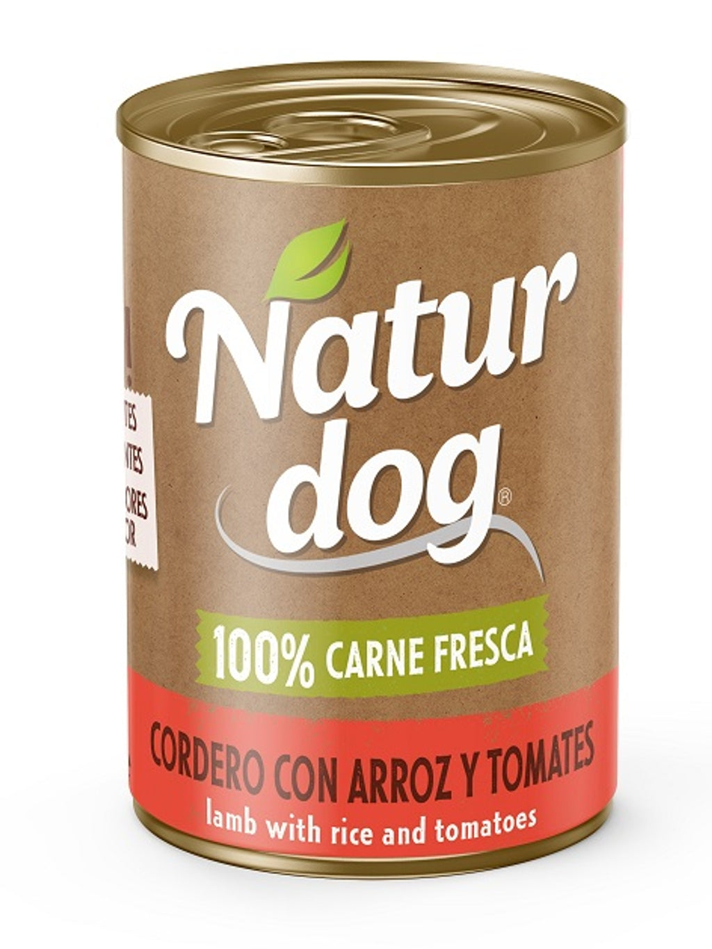 Naturdog Perro lata cordero arroz tomate Imagen secundaria del producto