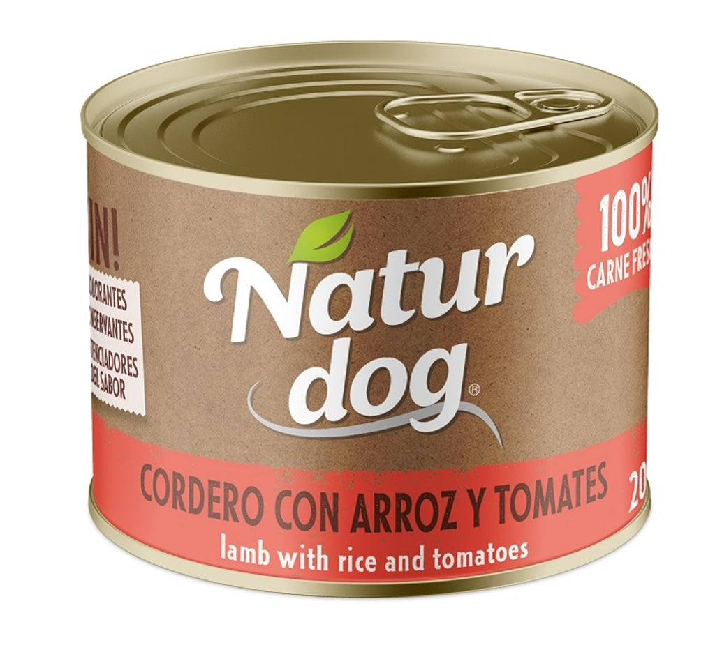 perro lata cordero arroz tomate Imagen principal del producto