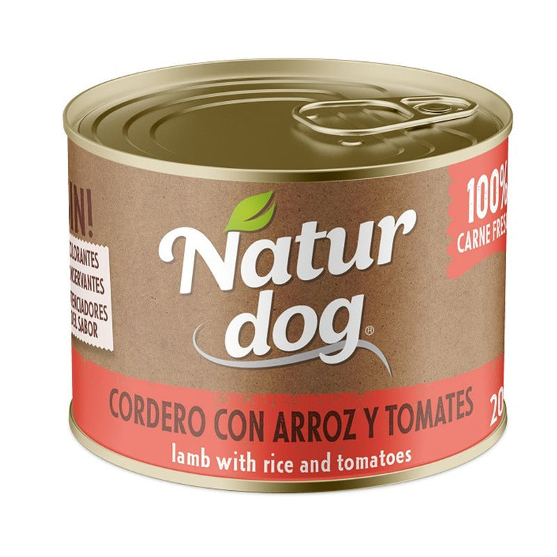 perro lata cordero arroz tomate Imagen principal del producto