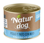 perro lata pollo pato mijo