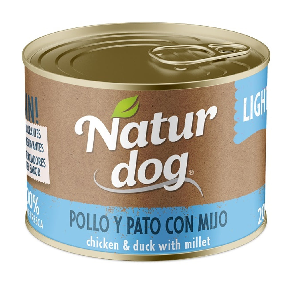 perro lata pollo pato mijo