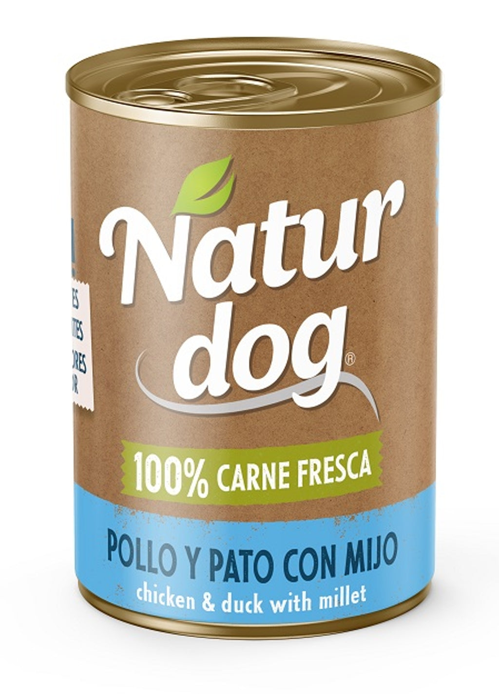 perro lata pollo pato mijo 400gr