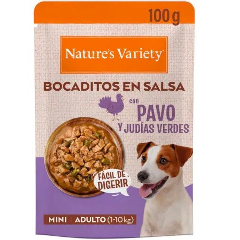 mini bocaditos en salsa con pavo 100gr