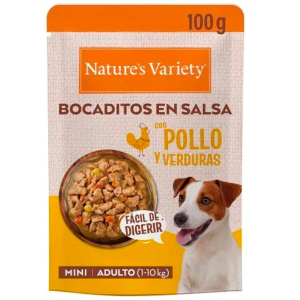mini bocaditos en salsa con pollo 100gr