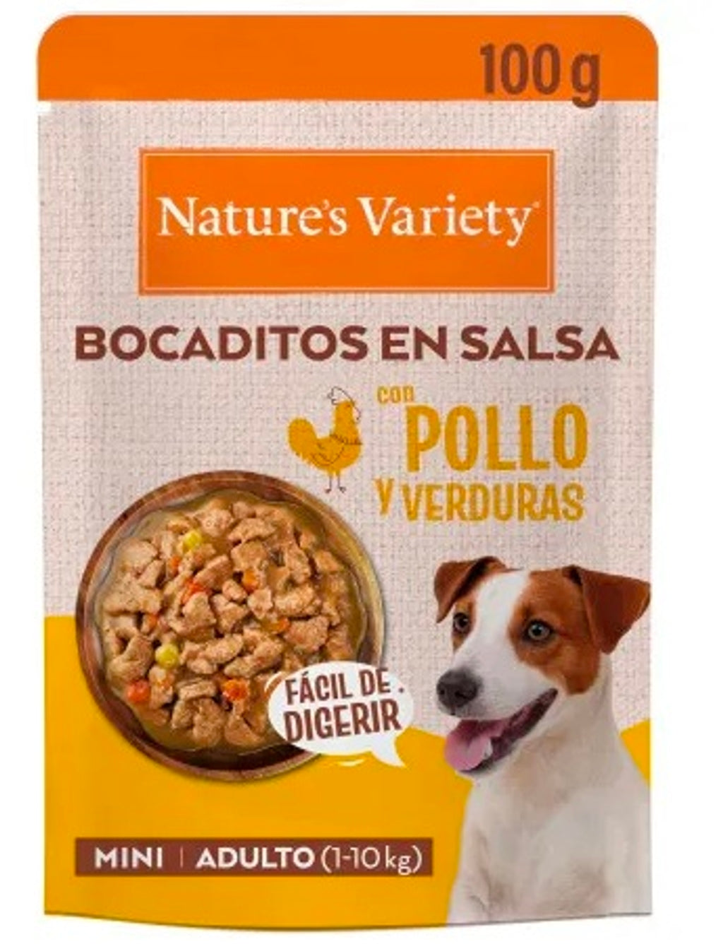 mini bocaditos en salsa con pollo 100gr
