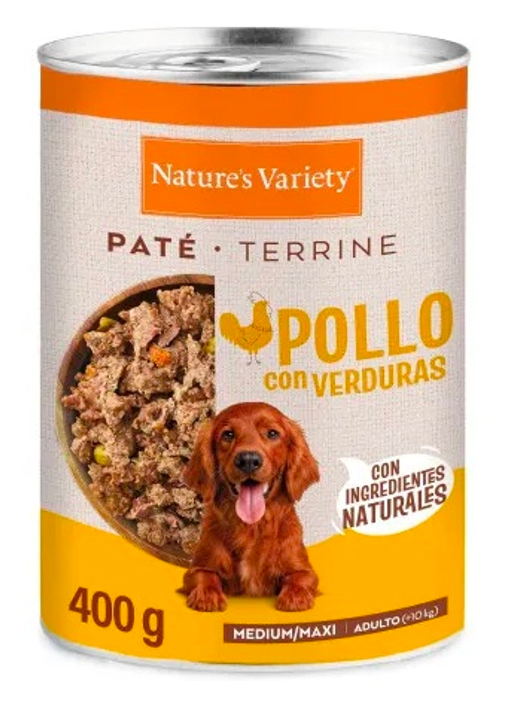 paté medium maxi pollo 400gr