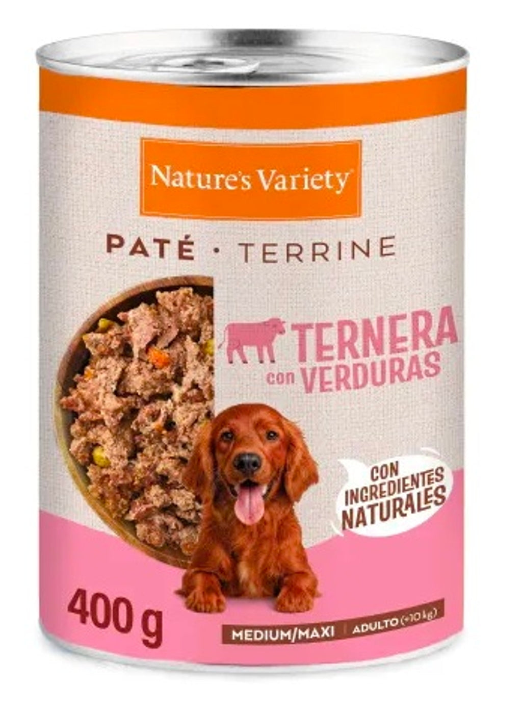 paté medium maxi ternera 400gr Imagen principal del producto