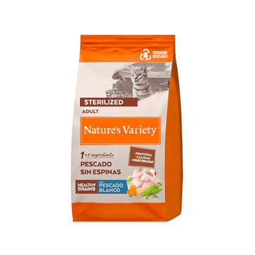 Nature's Variety Healthy Grains Sterilized con pescado Blanco pienso para gatos