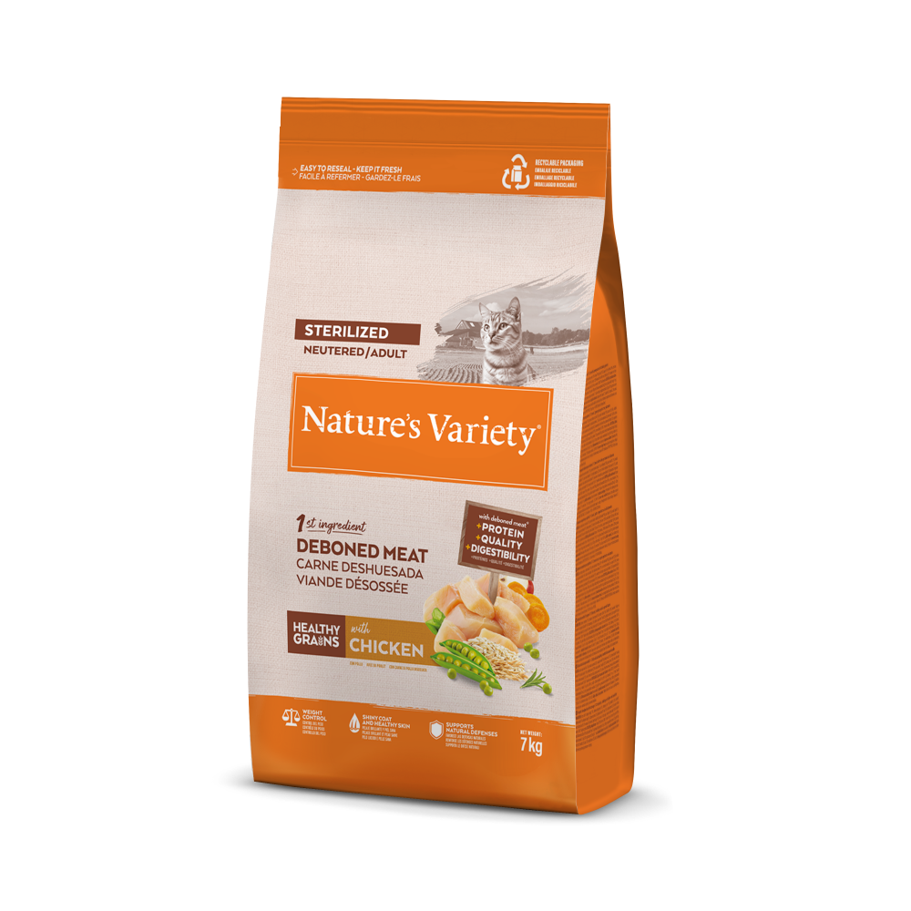 Nature's Variety Healthy Grain Sterilized amb pollastre per a gats