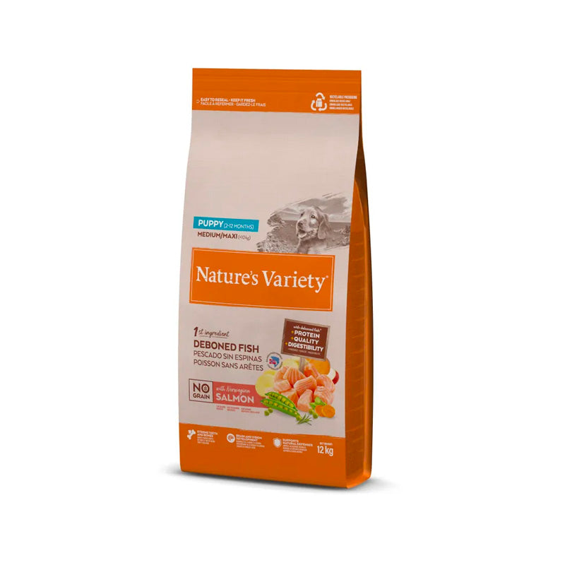 Nature's Variety NO Grain Medium Maxi Puppy con salmón pienso para cachorros Imagen principal del producto