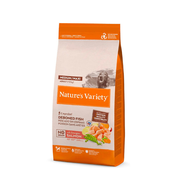 Nature's Variety NO Grain Medium Maxi con salmón pienso para perros Imagen principal del producto