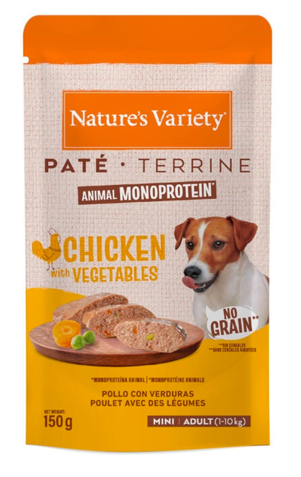 original no grain mini pollo 150gr