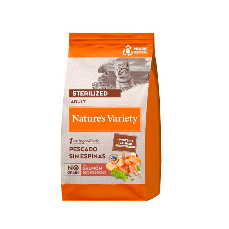 Nature's Variety NO Grain Sterilized con salmón pienso para gatos
