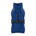 Nayeco Impermeable Active Azul, prenda sola sobre fondo blanco
