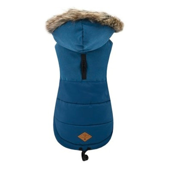 chaqueta con capucha canada azul marino