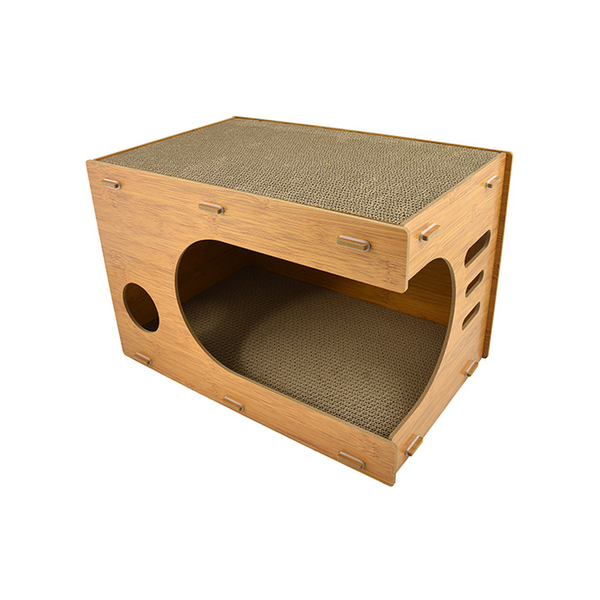 Nayeco Caseta rascador para gatos 44,5 × 28 × 29,5 cm
