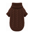 Nayeco Jersey Punto Trenza Chocolate, prenda sola sobre fondo blanco