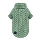Nayeco Jersey Punto Trenza Verde Océano, prenda sola sobre fondo blanco