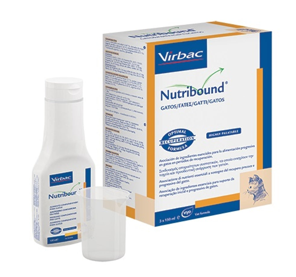Nutribound gat solució oral 3x150 ml