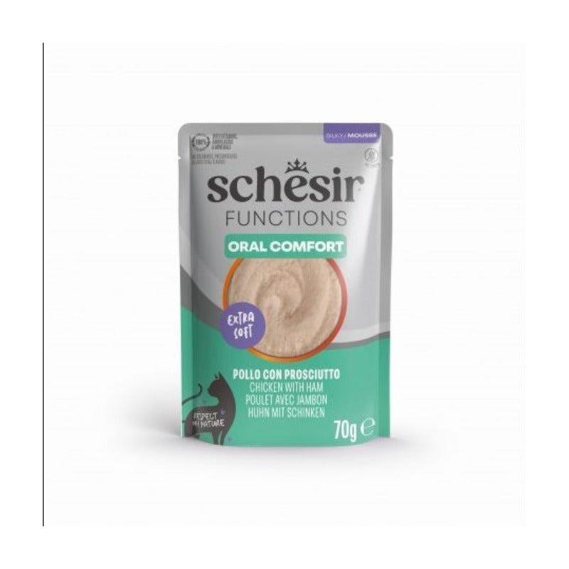 Schesir Functions Oral Comfort Pollo y Jamón Mousse 70 g