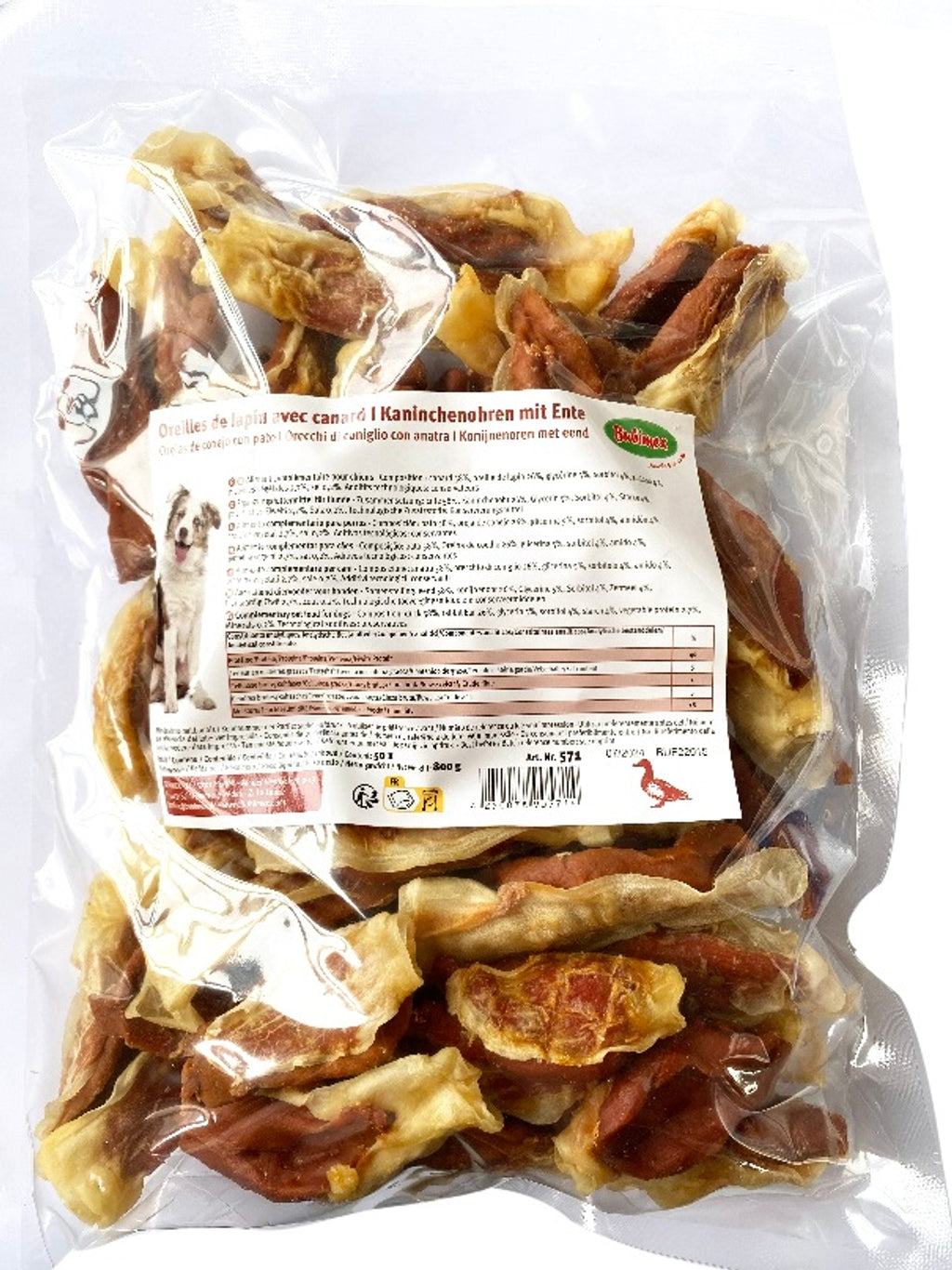 orejas de conejo con pato Imagen principal del producto