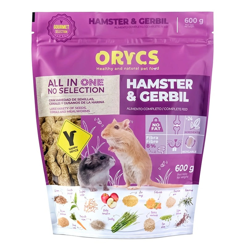 hamster y jerbo 600gr
