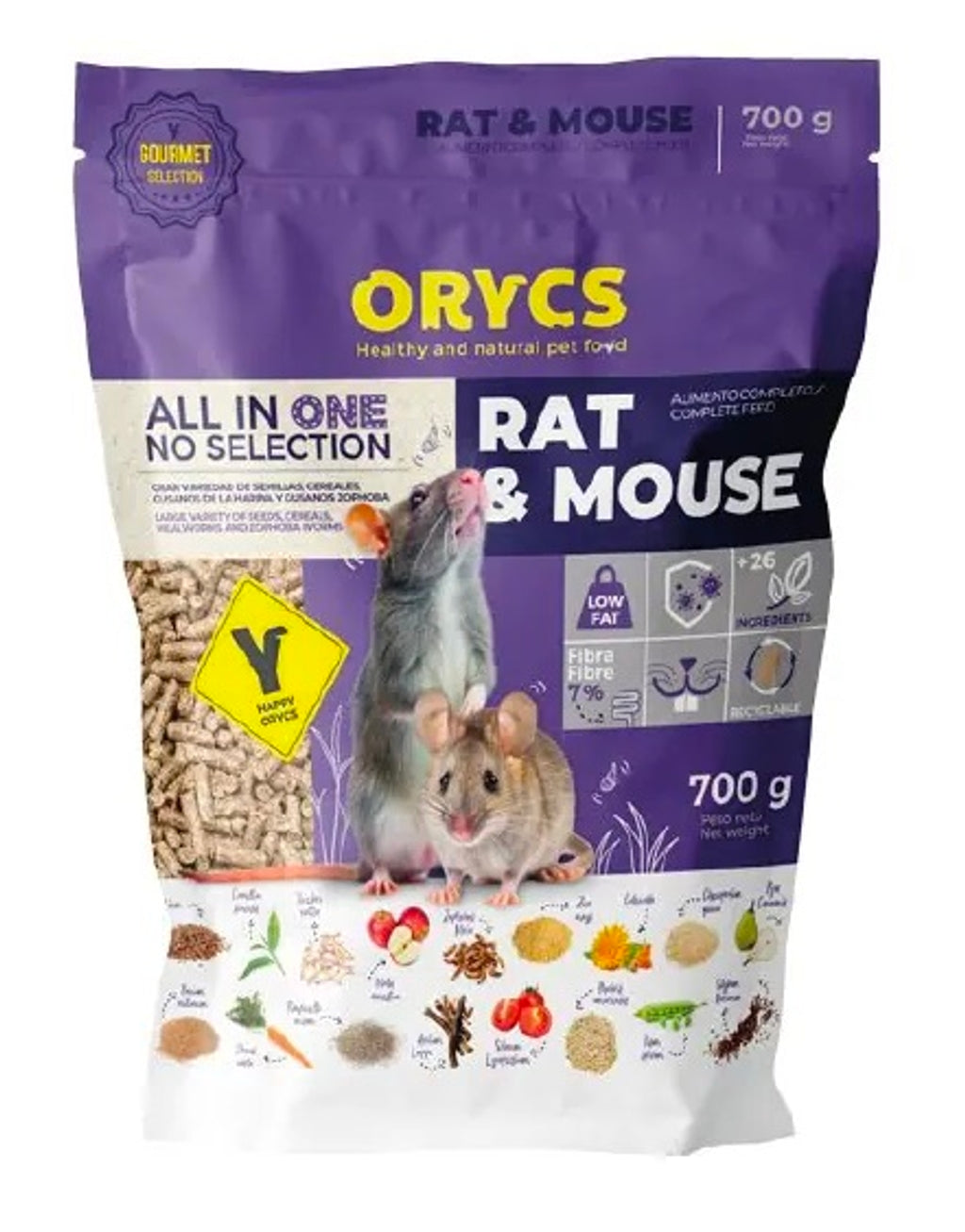 rata y ratón 700gr