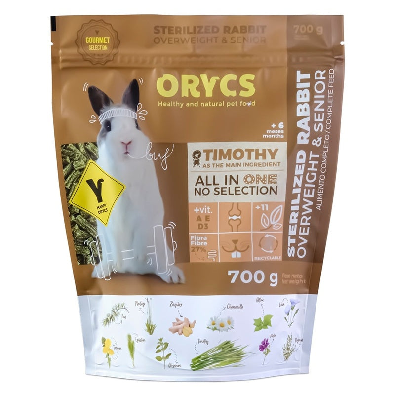 conejo esterilizado light senior 700gr