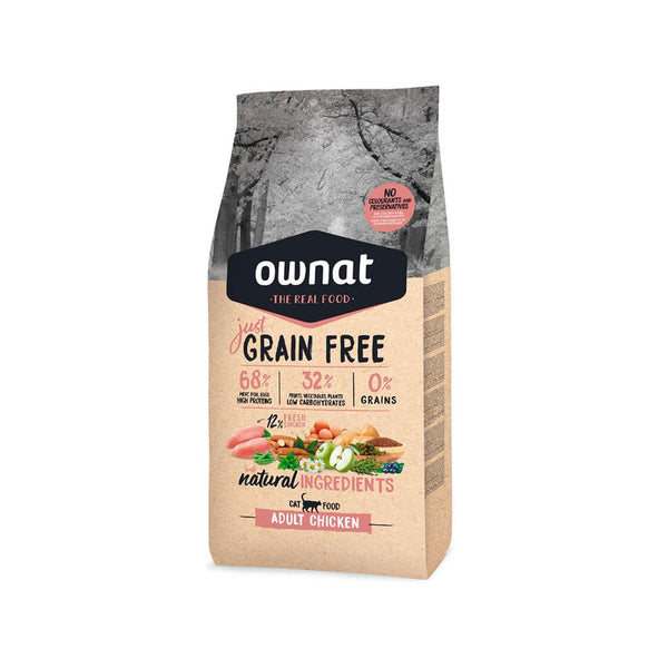 Ownat Just Grain Free Adult Chicken pinso per a gats