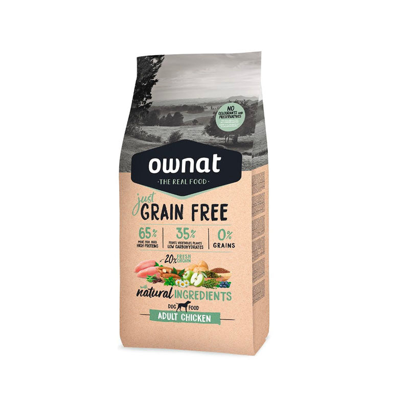 Ownat Just Grain Free Adult Chicken pienso para perros