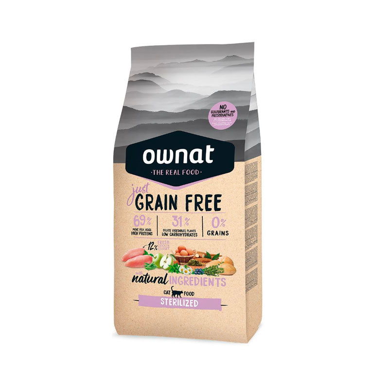 Ownat Just Grain Free Sterilised pienso para gatos