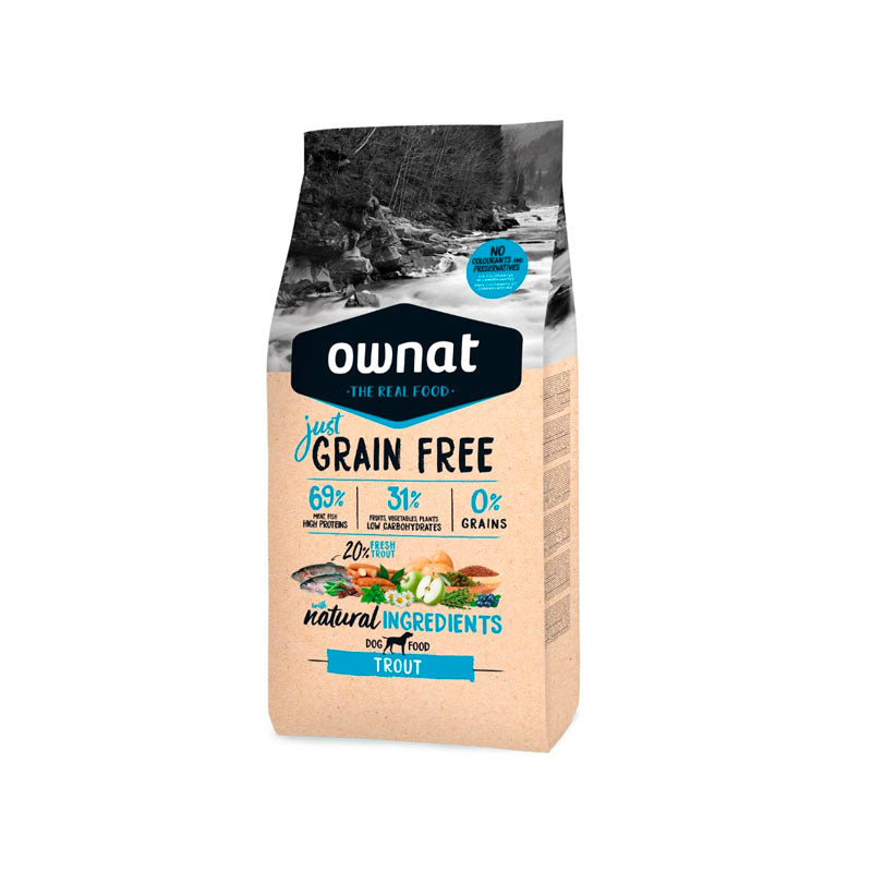 Ownat Just Grain Free Trout pienso para perros