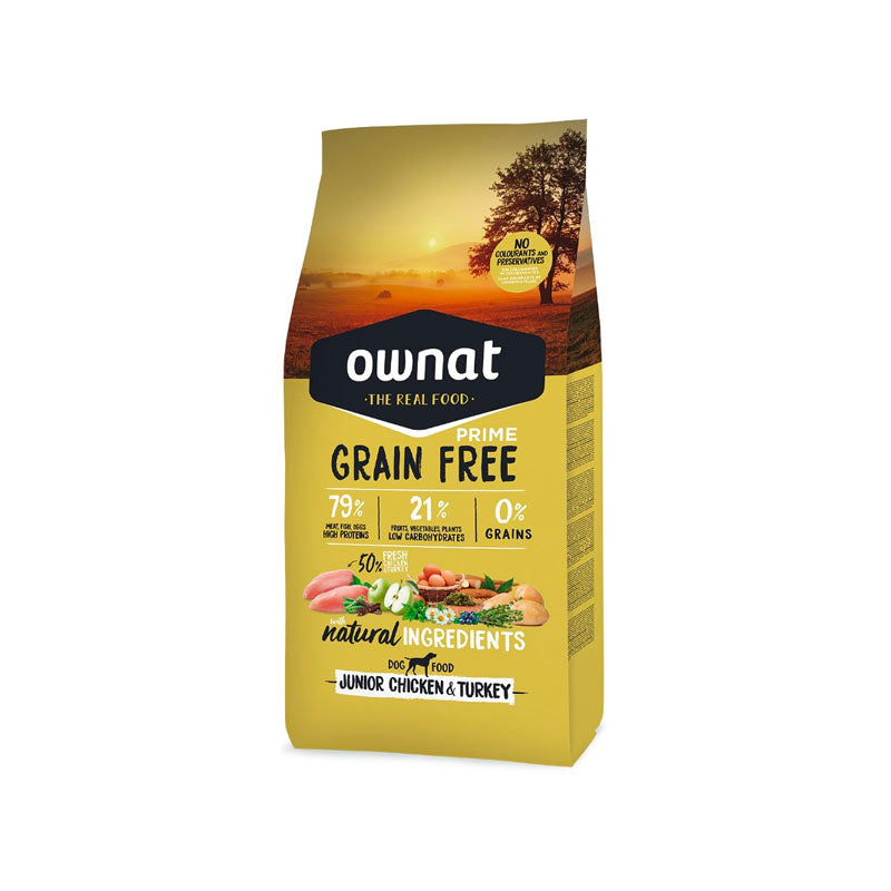 Ownat Prime Junior Chicken & Turkey pienso para cachorros Imagen principal del producto