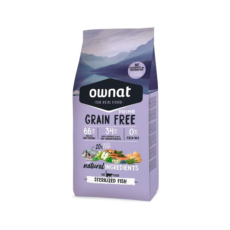 Ownat Prime Sterilised Fish pinso per a gats